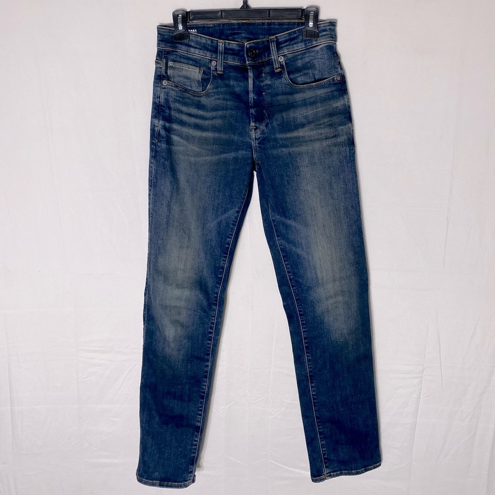 G-Star Raw 3301 Straight Med Wash Straight Leg Jeans 28X32